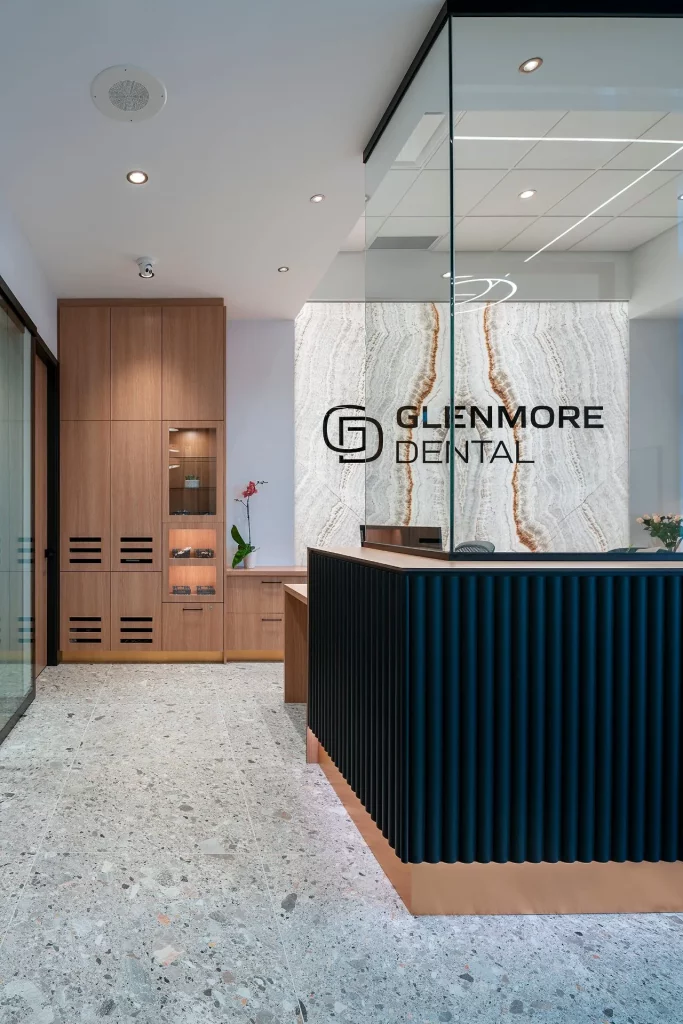 Glenmore Dental reception desk